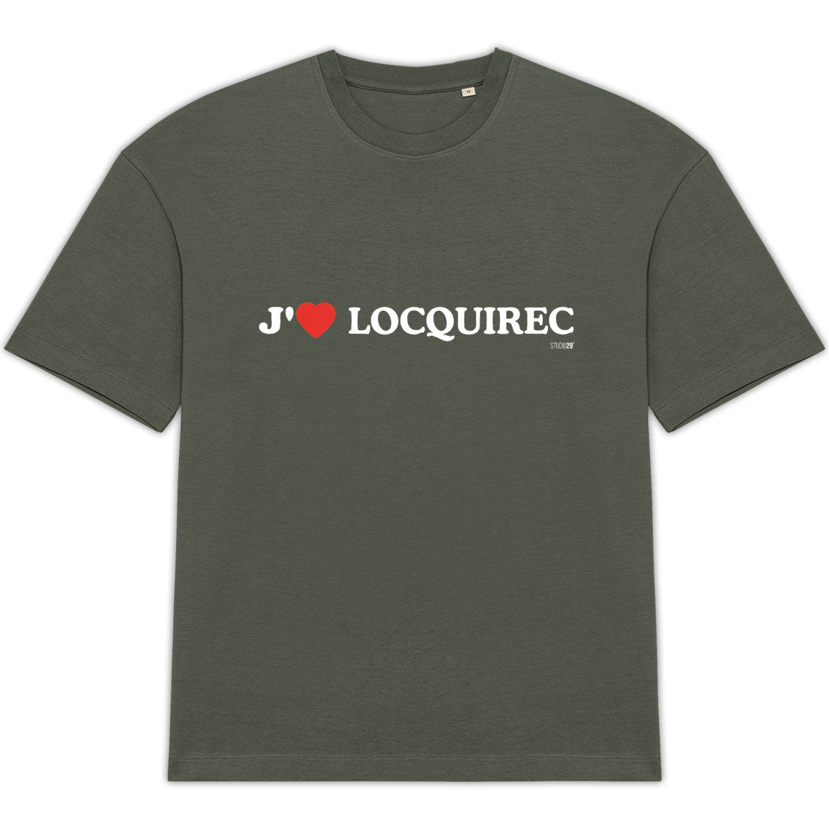 T-shirt Unisexe Oversized - Affichez votre fierté pour Locquirec - face_1
