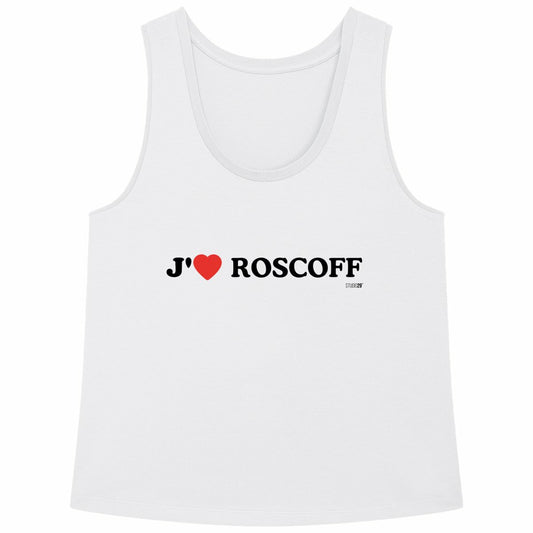 Débardeur Femme / J'aime Roscoff - face_blanc