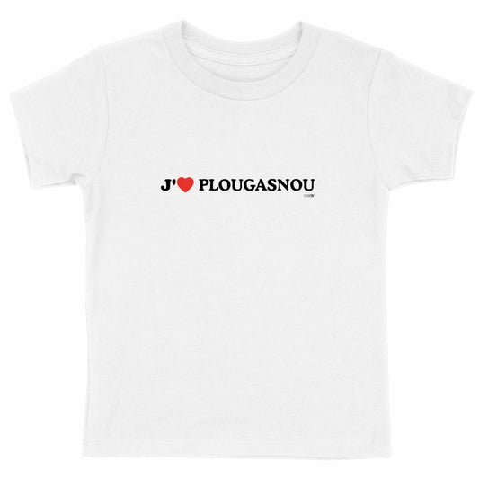 T-shirt Enfant Epais : J'❤️ Plougasnou - face_blanc