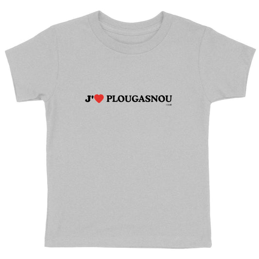 T-shirt Enfant Epais : J'❤️ Plougasnou - face_gris