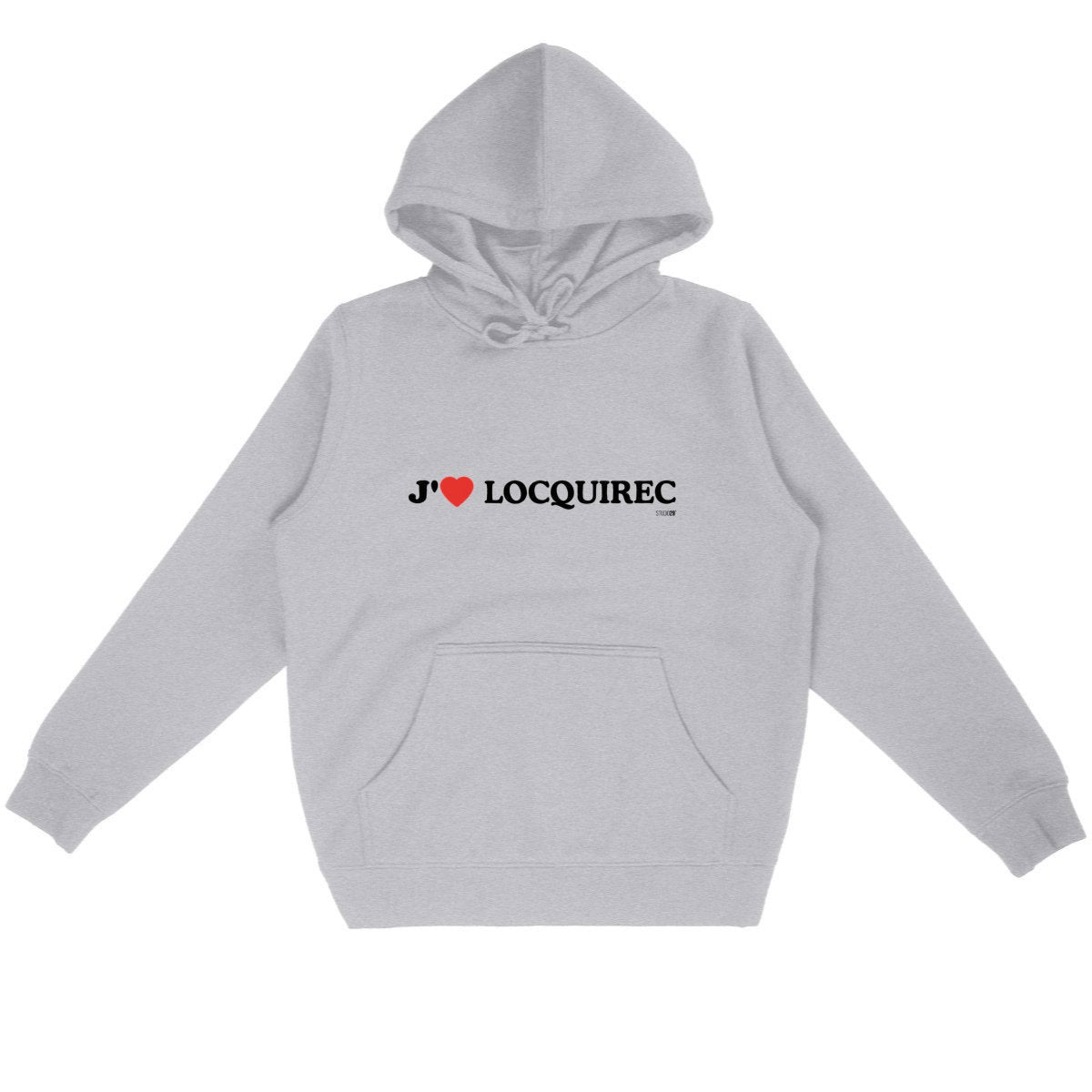 Sweat léger coton bio / J'aime Locquirec - face_gris