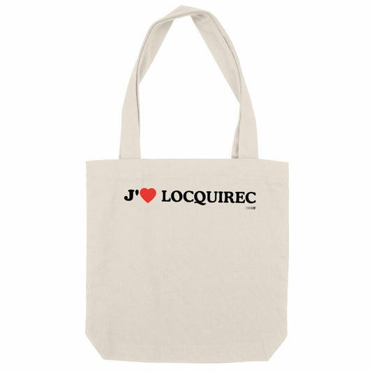 Totebag épais / J'aime Locquirec - face_naturel