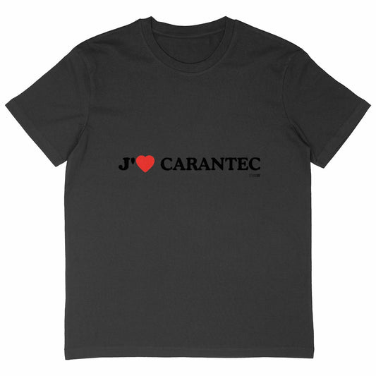 T-shirt Homme Oversized / j'aime Carantec - face_noir