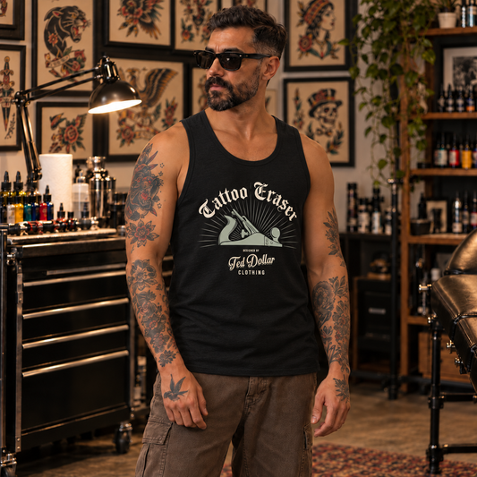 Tattoo Eraser — Débardeur homme Ted Dollar