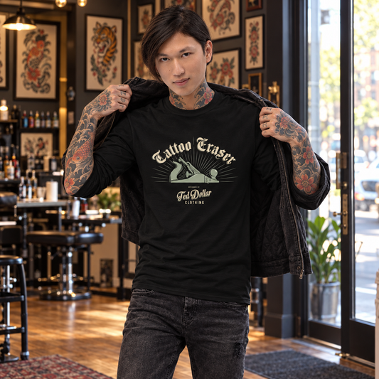 Tattoo Eraser — T-shirt manches longues Ted Dollar