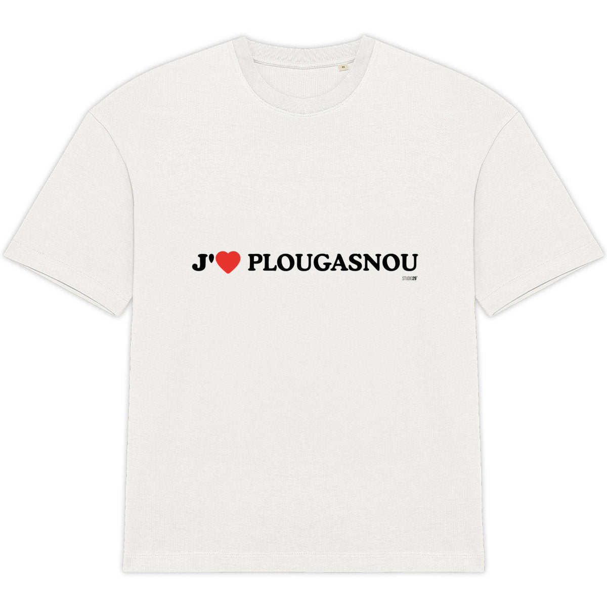 T-shirt Unisexe Oversized - J'aime Plougasnou - face_0