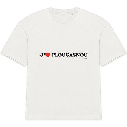 T-shirt Unisexe Oversized - J'aime Plougasnou - face_0