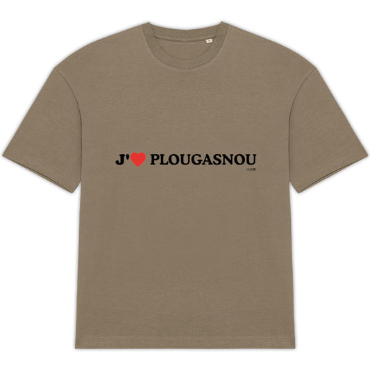 T-shirt Unisexe Oversized - J'aime Plougasnou - face_0