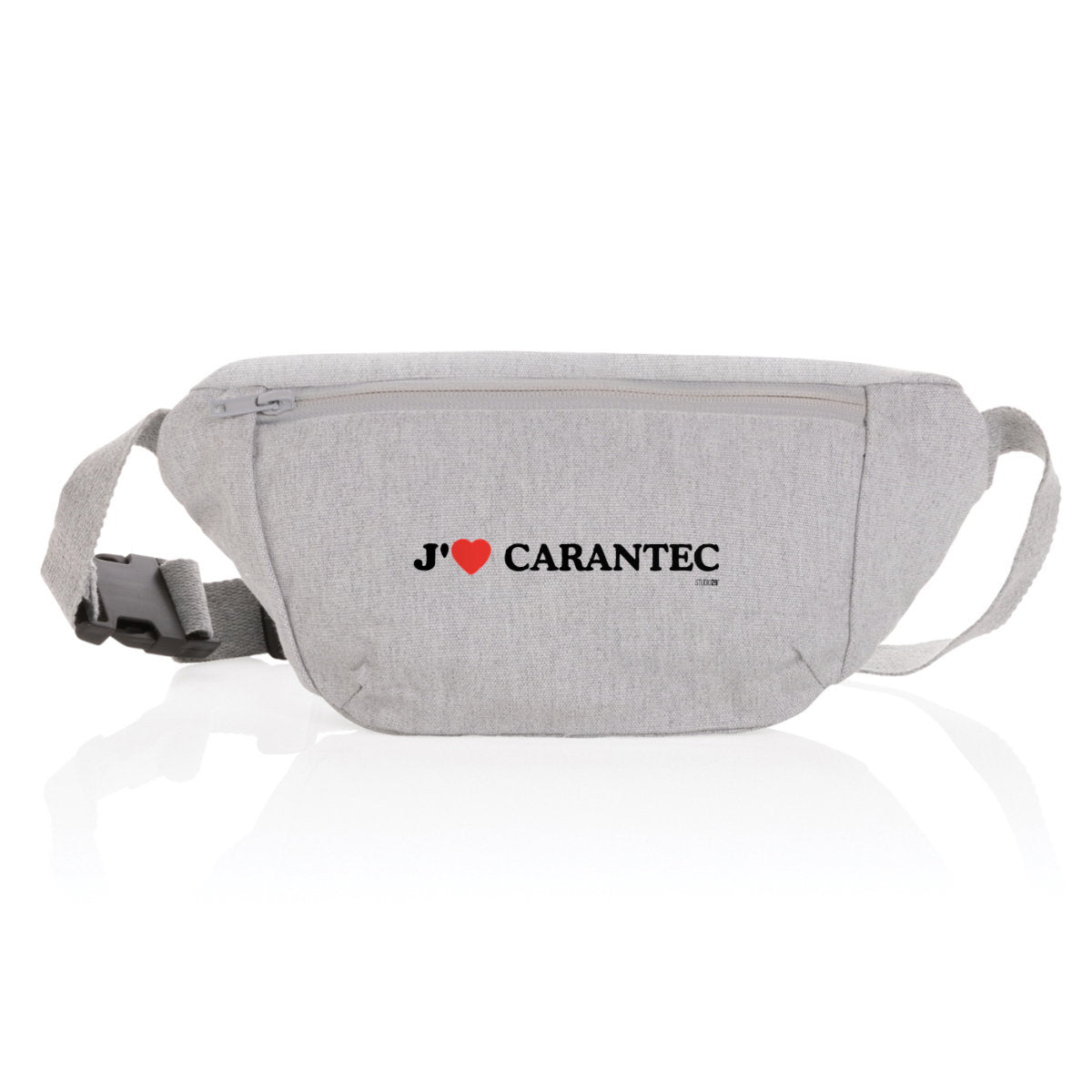 Sac banane en toile recyclée / J'aime Carantec - face_0
