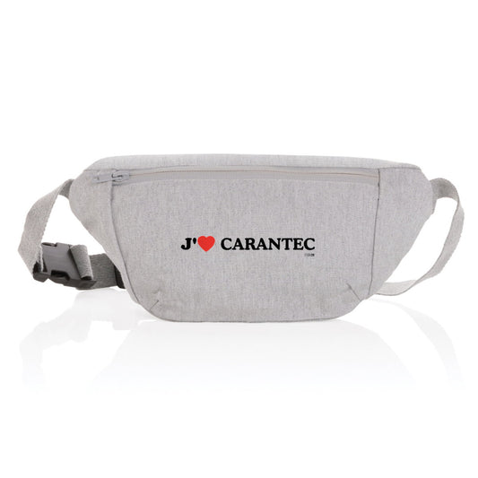 Sac banane en toile recyclée / J'aime Carantec - face_0