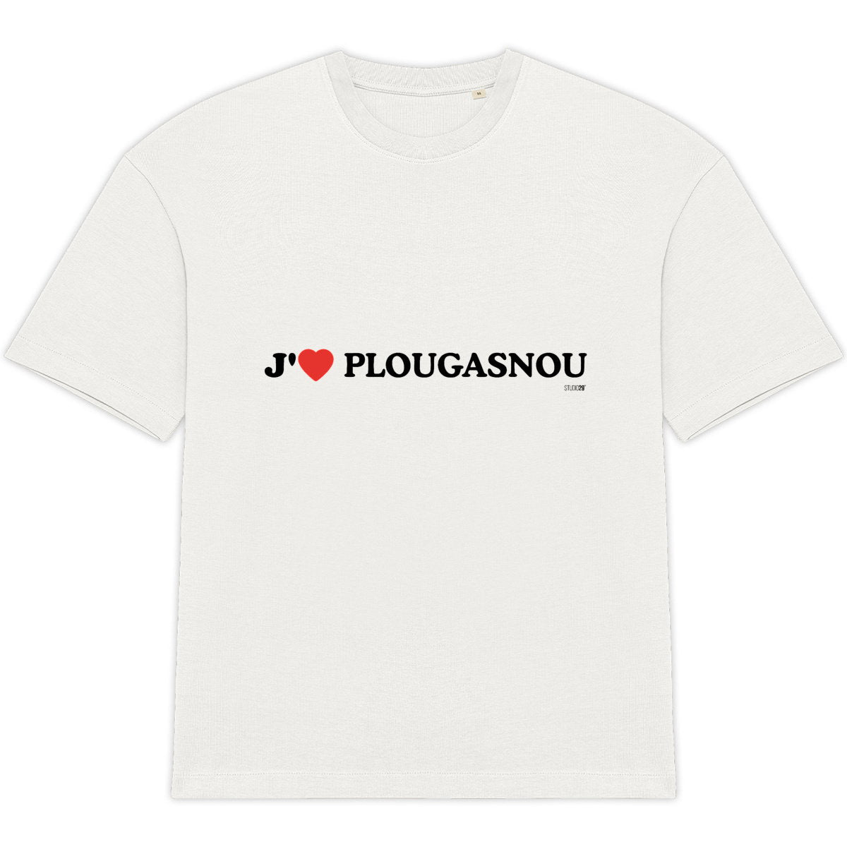 T-shirt Unisexe Oversized - J'aime Plougasnou - face_1