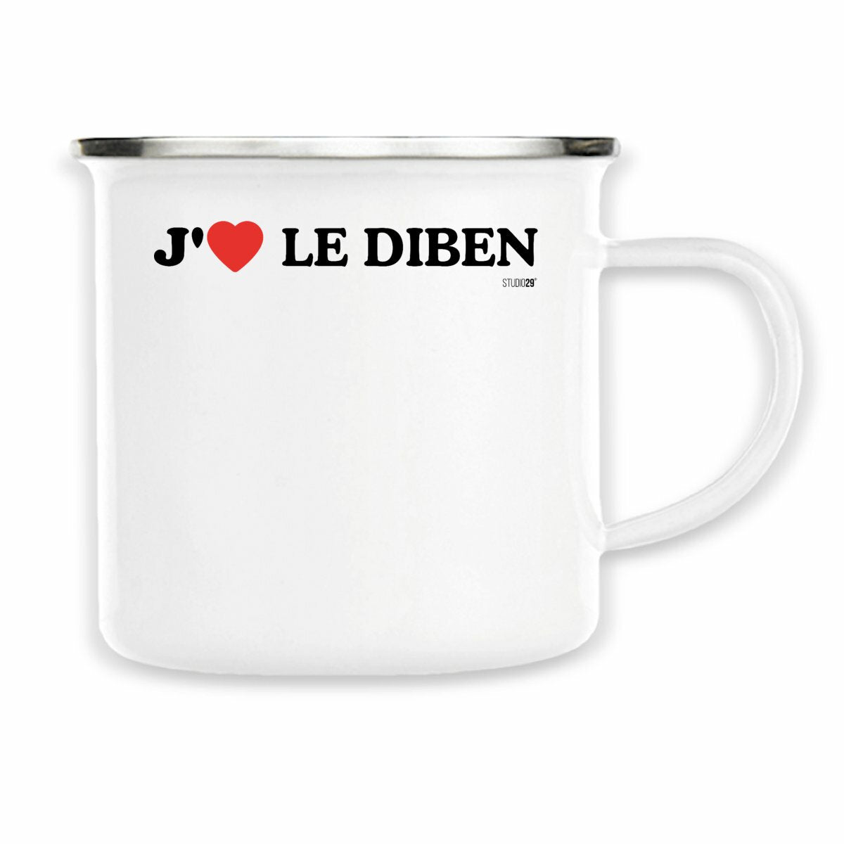 Mug metal / Le Diben - face_blanc