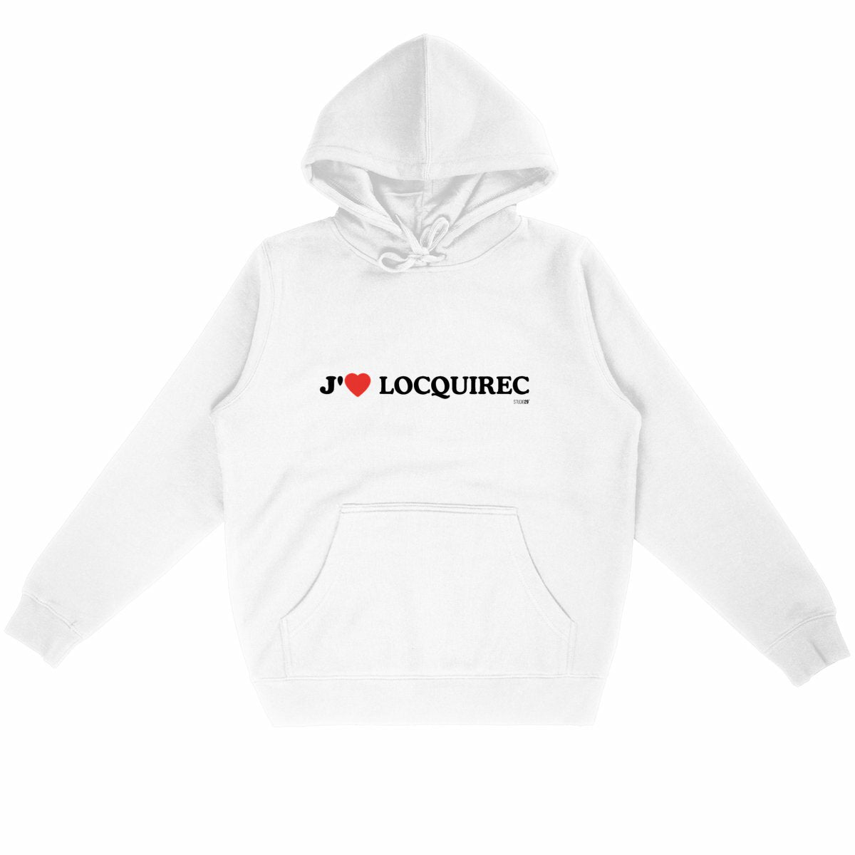 Sweat léger coton bio / J'aime Locquirec - face_blanc