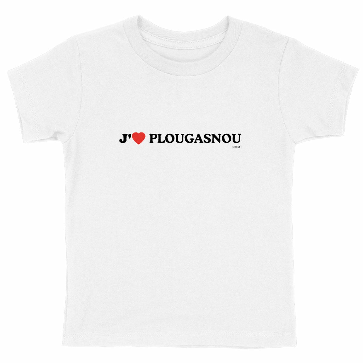 T-shirt Enfant Epais : J'❤️ Plougasnou - face_blanc
