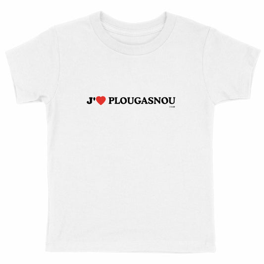 T-shirt Enfant Epais : J'❤️ Plougasnou - face_blanc