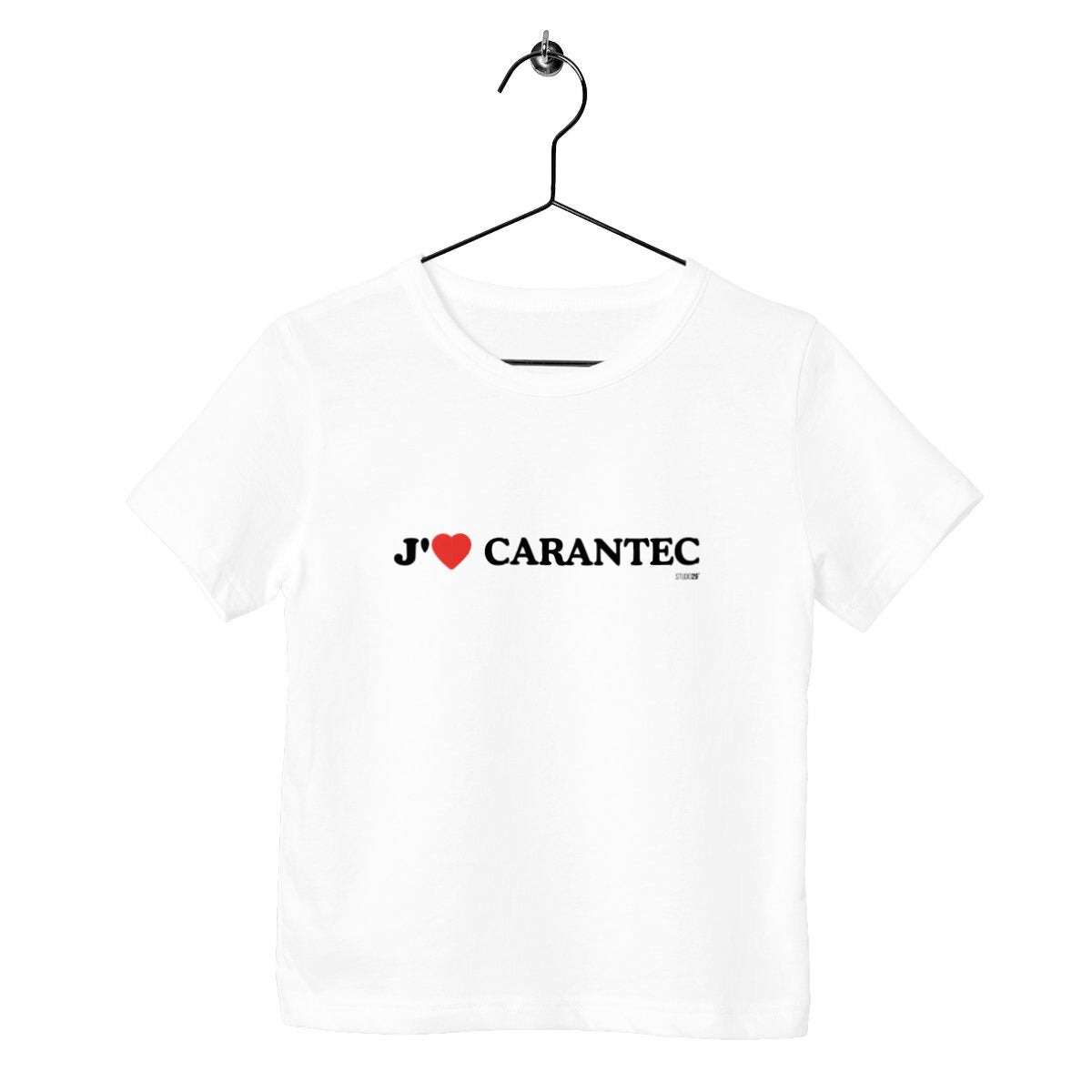 T-shirt enfant bio / J’aime Carantec - face_blanc