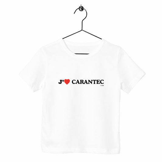 T-shirt enfant bio / J’aime Carantec - face_blanc