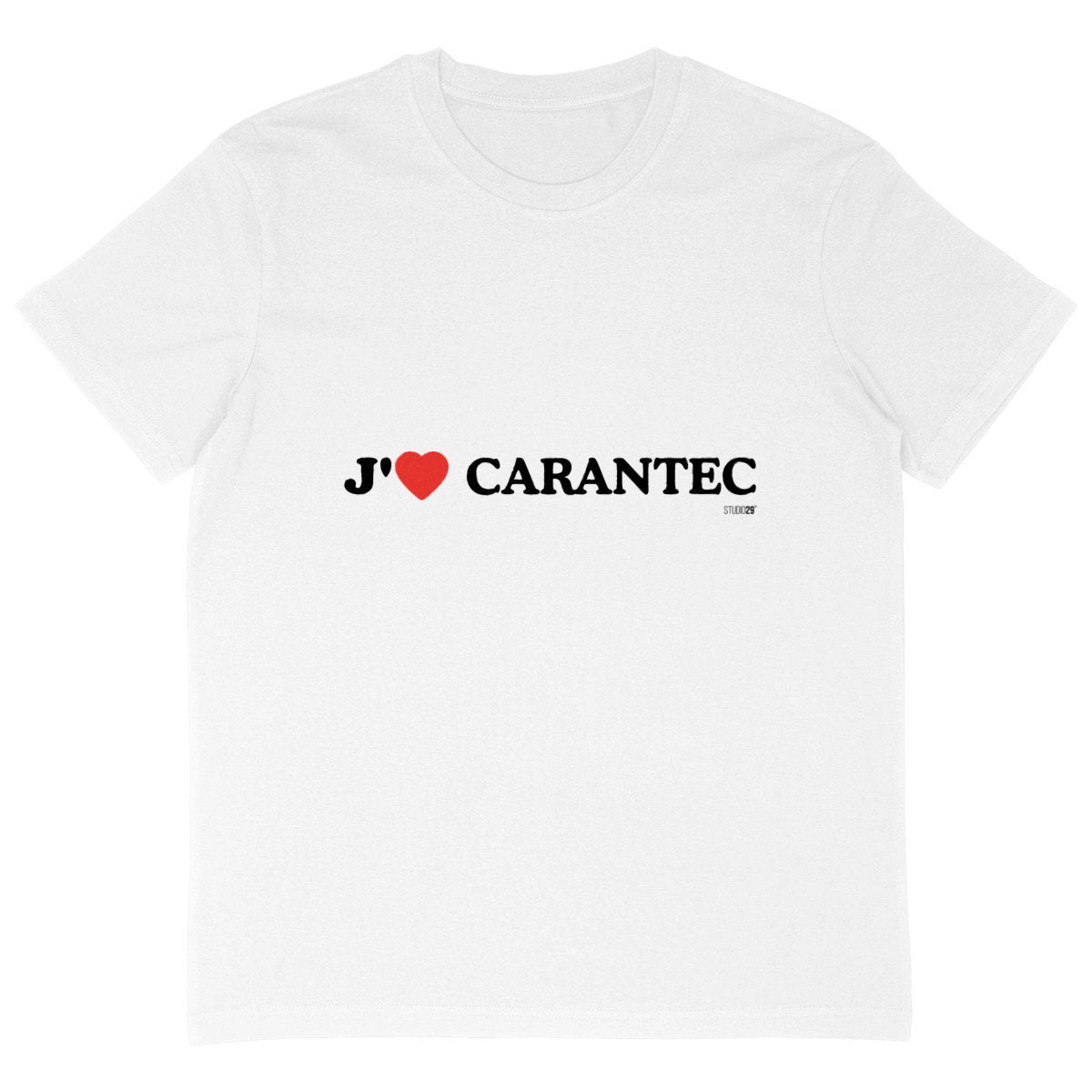 T-shirt Homme Oversized / j'aime Carantec - face_blanc