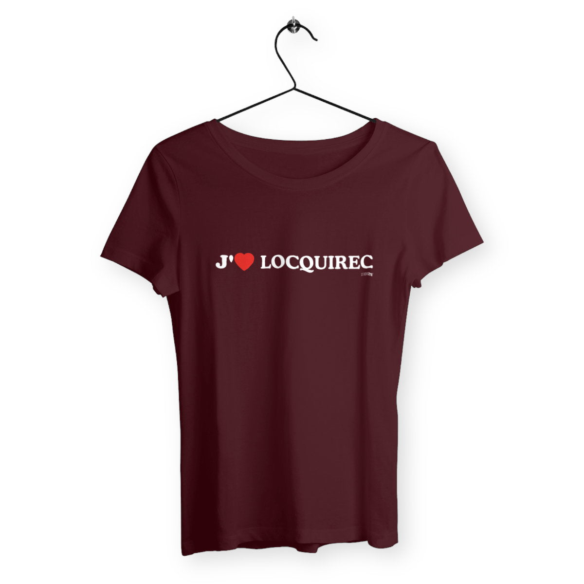 J'aime Locquirec / Femme Classique - face_bordeaux