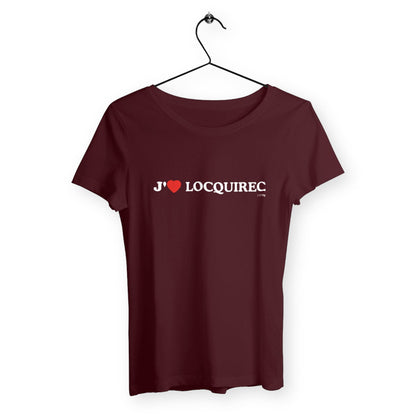 J'aime Locquirec / Femme Classique - face_bordeaux