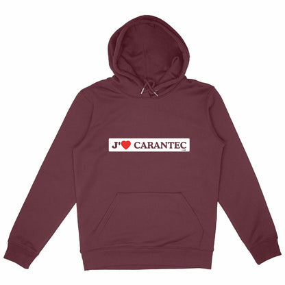 Capuche Epais Unisexe / J'aime Carantec - face_bordeaux