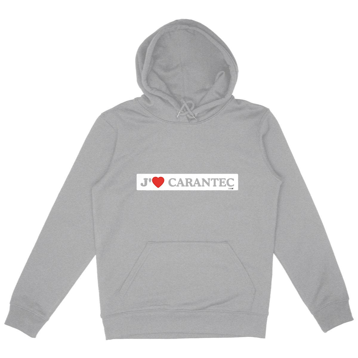 Capuche Epais Unisexe / J'aime Carantec - face_gris
