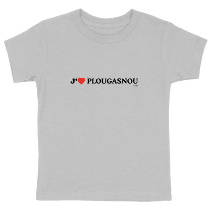 T-shirt Enfant Epais : J'❤️ Plougasnou - face_gris