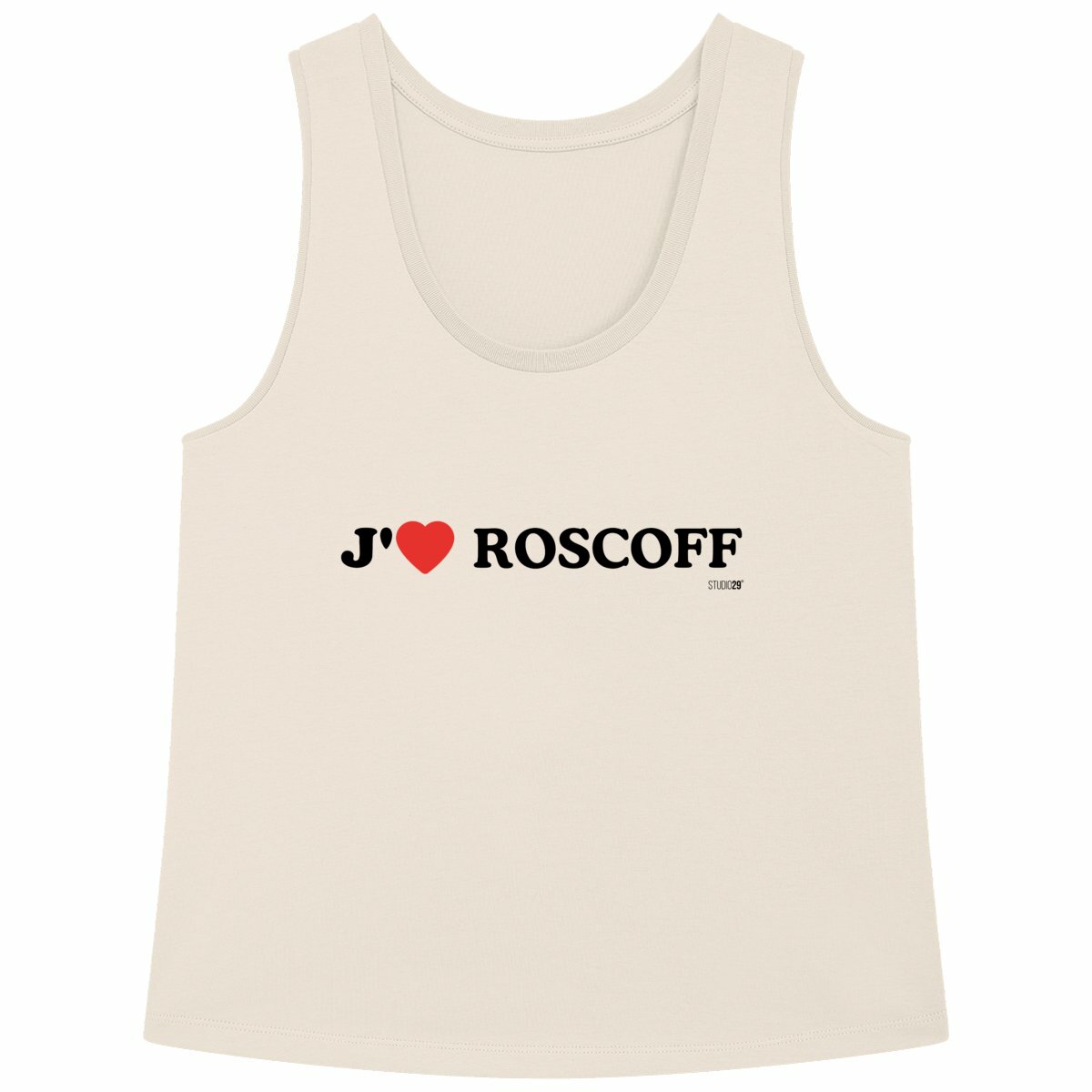 Débardeur Femme / J'aime Roscoff - face_naturel