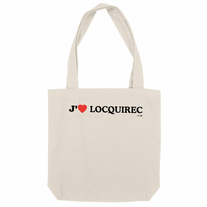 Totebag épais / J'aime Locquirec - face_naturel