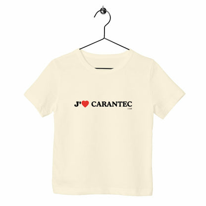 T-shirt enfant bio / J’aime Carantec - face_naturel