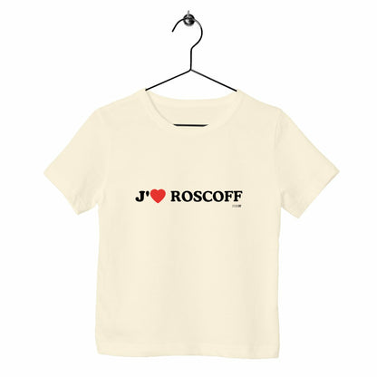 T-shirt enfant bio / J’aime Roscoff - face_naturel