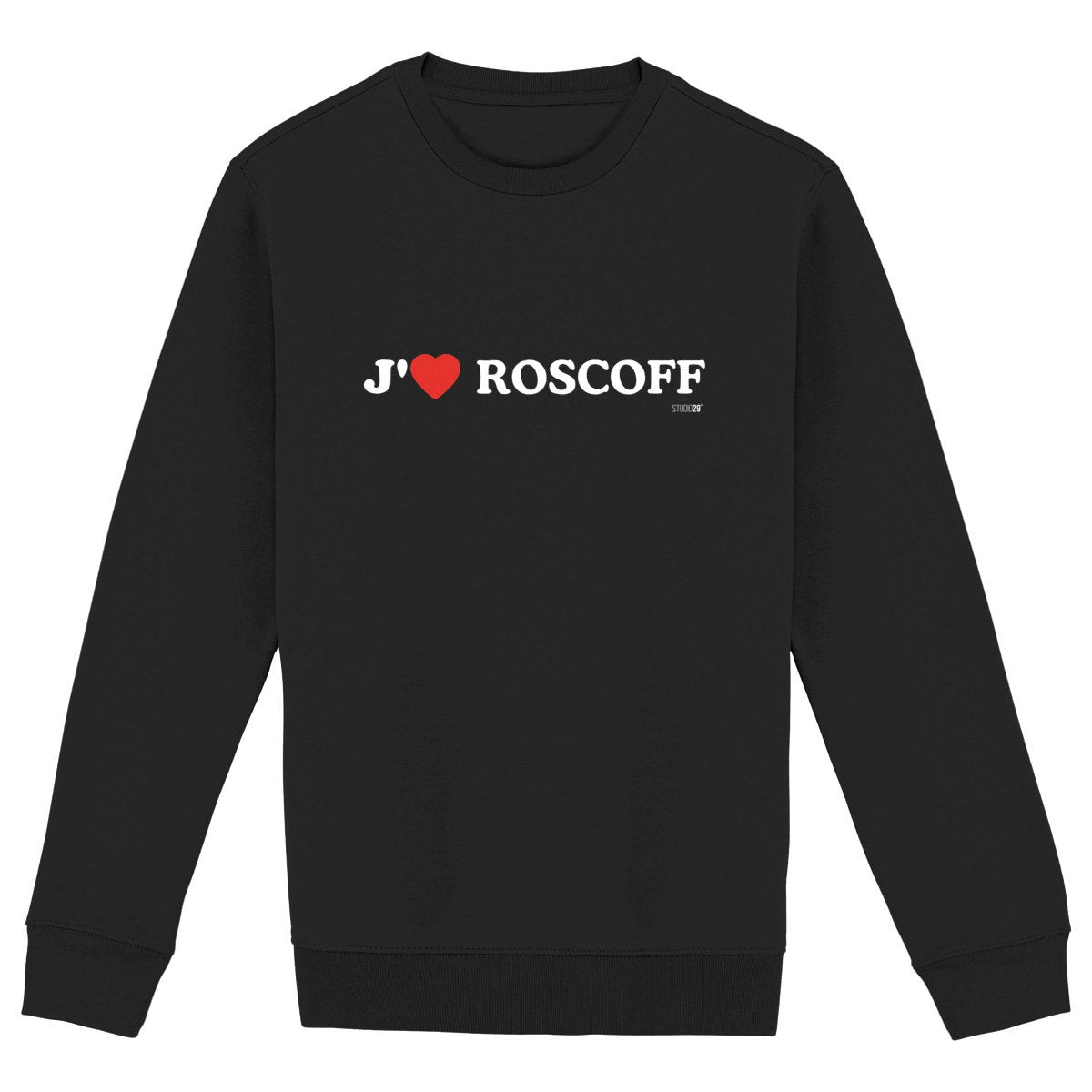 Epais Unisexe / J'aime Roscoff - face_noir