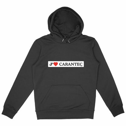 Capuche Epais Unisexe / J'aime Carantec - face_noir