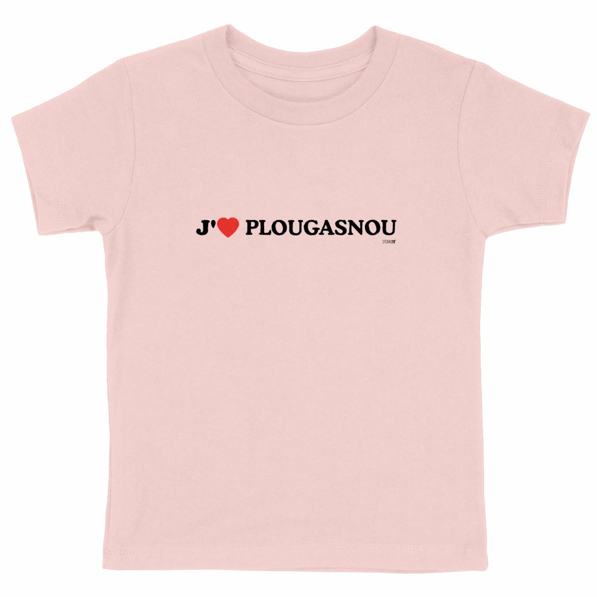 T-shirt Enfant Epais : J'❤️ Plougasnou - face_rose
