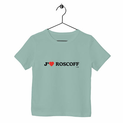 T-shirt enfant bio / J’aime Roscoff - face_vert