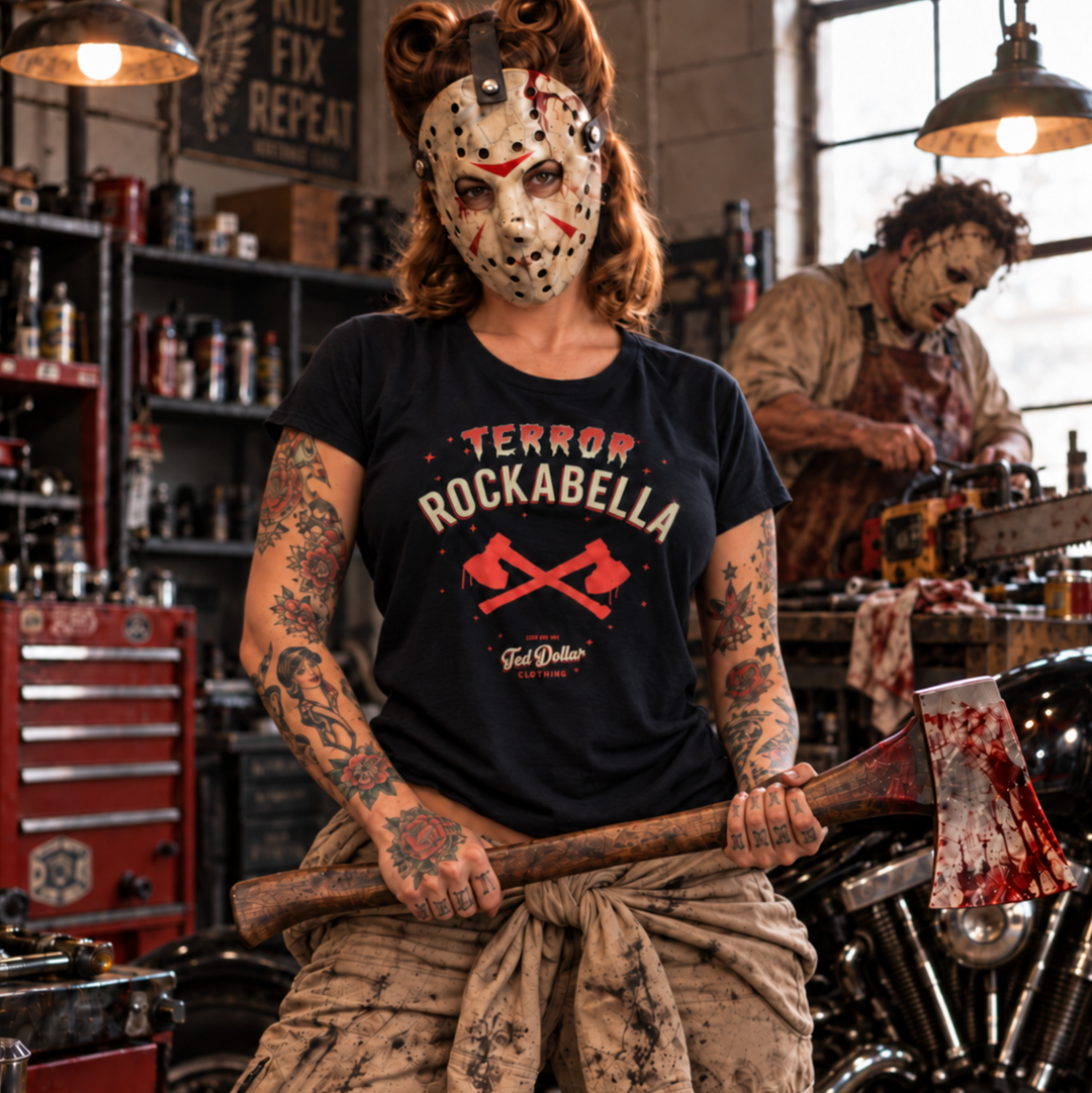 Terror Rockabella — T-shirt femme relaxed Ted Dollar